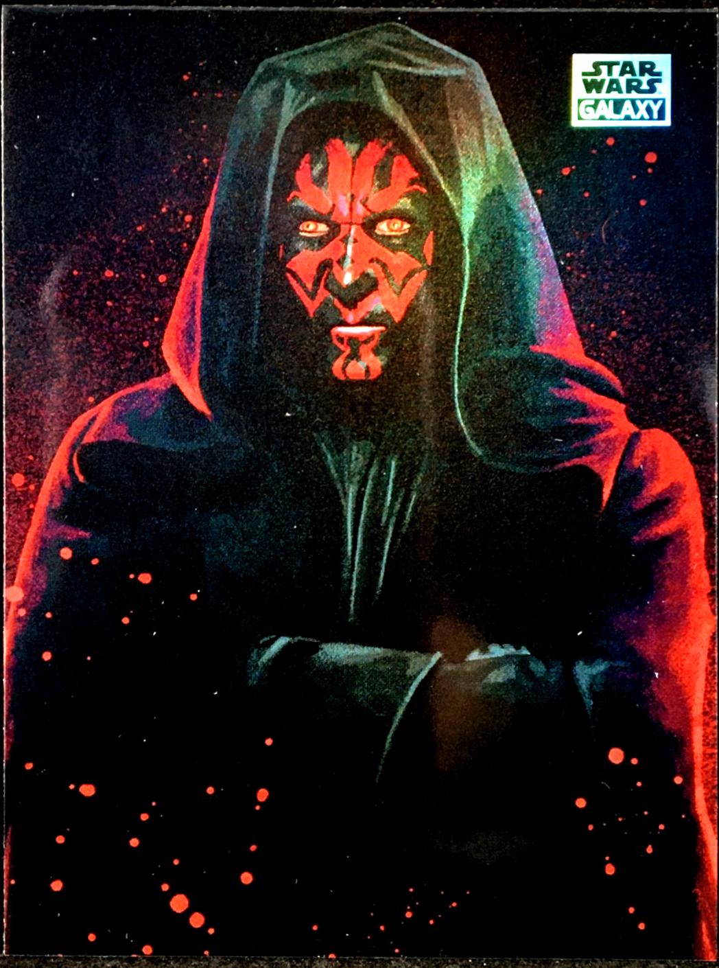 2025 Topps Galaxy Chrome Fear the Darkside Darth Maul #FTD-10 card
