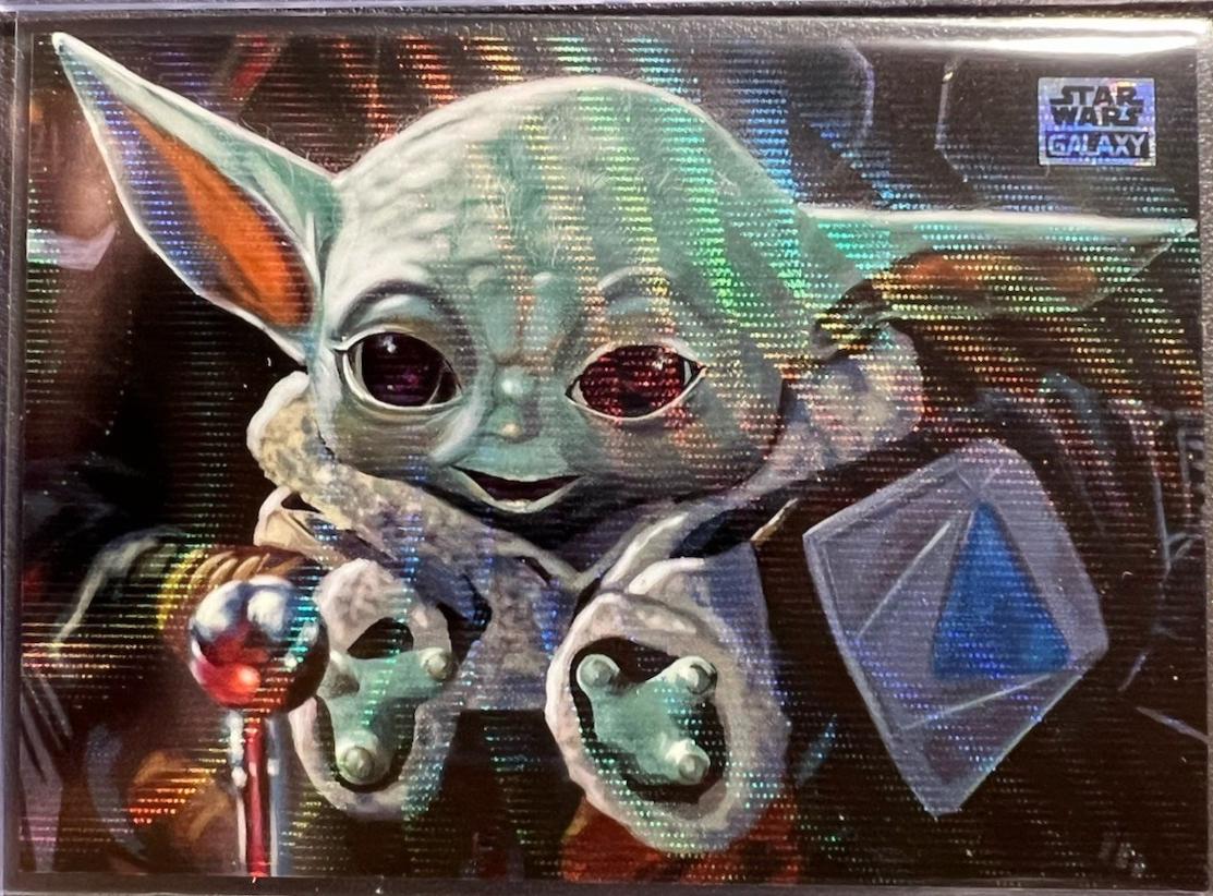 2025 Topps Galaxy Chrome Gimmie [Wave Refractor] #6 card