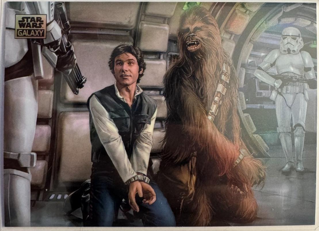 2025 Topps Galaxy Chrome Han and Chewie [Refractor] #94 card