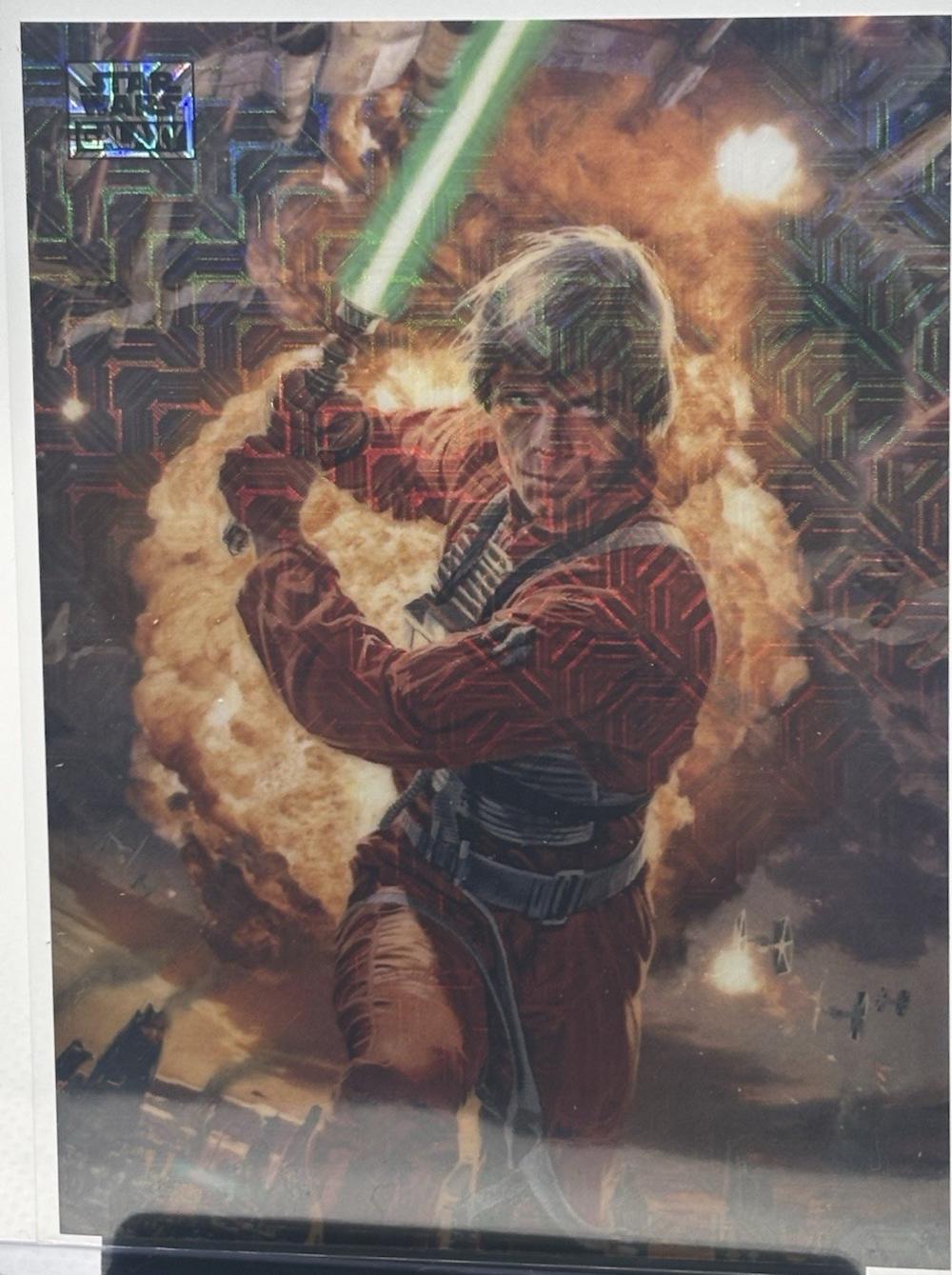 2025 Topps Galaxy Chrome Luke Skywalker [Mojo Refractor] #2 card