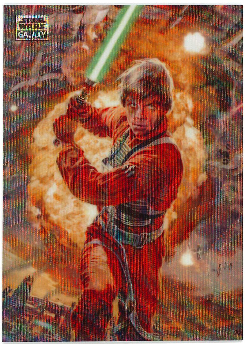 2025 Topps Galaxy Chrome Luke Skywalker [Wave Refractor] #2 card