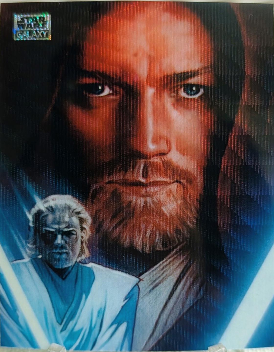 2025 Topps Galaxy Chrome Obi-Wan Kenobi [Wave Refractor] #9 card