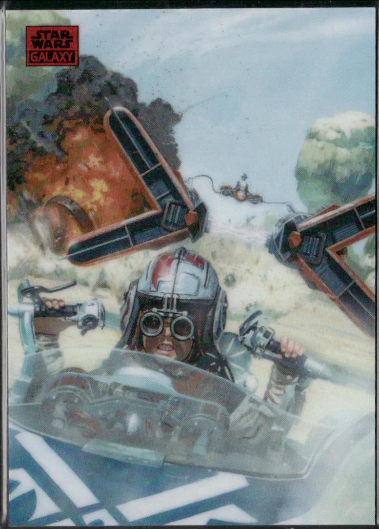 2025 Topps Galaxy Chrome Podracing [Red Refractor] #36 card