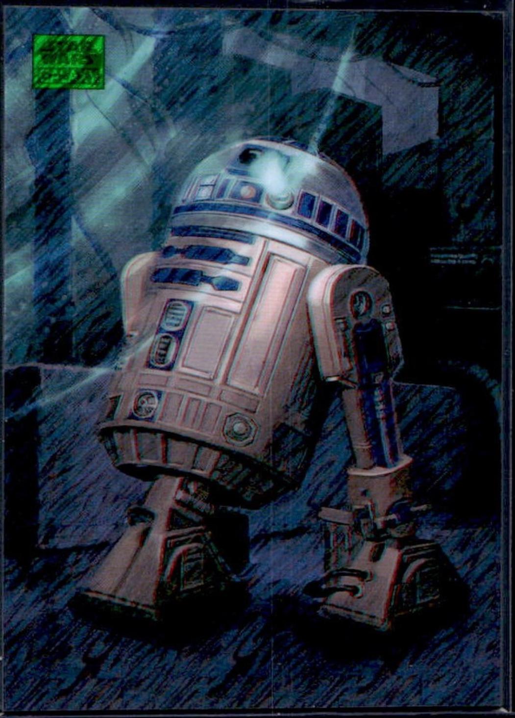 2025 Topps Galaxy Chrome Power of the Force R2-D2 [Green Shimmer] #POW-6 card