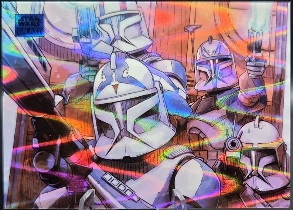 2025 Topps Galaxy Chrome Surprise Clankers! [Blue Ray Wave Refractor] #87 card