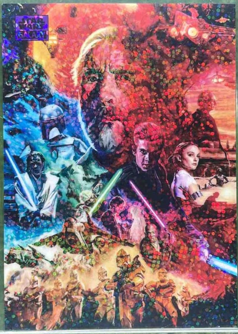 2025 Topps Galaxy Chrome The Clones [Purple Speckle Refractor] #59 card