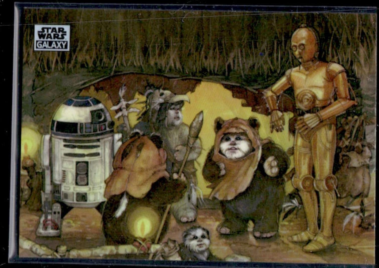 2025 Topps Galaxy Chrome The Ewoks Join the Fight [Refractor] #28 card