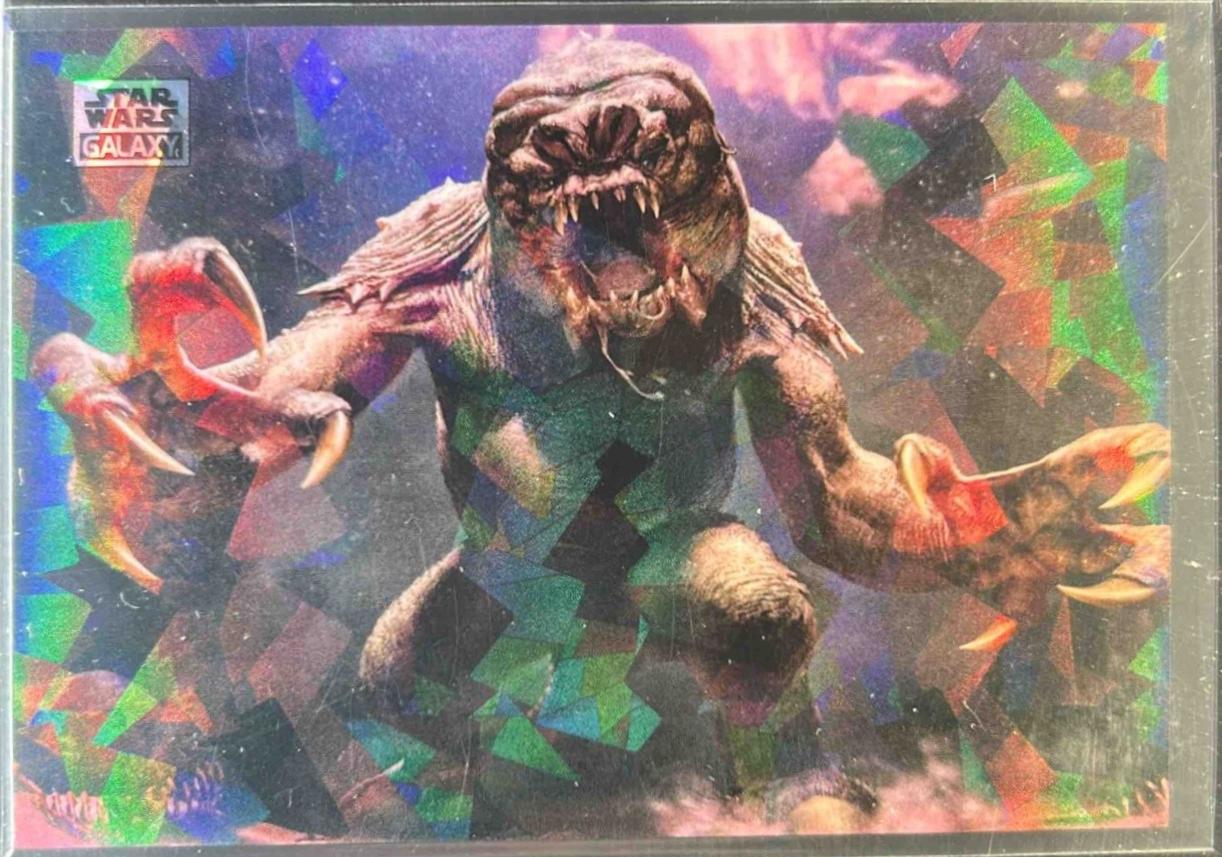 2025 Topps Galaxy Chrome The Rancor [Atomic Refractor] #45 card