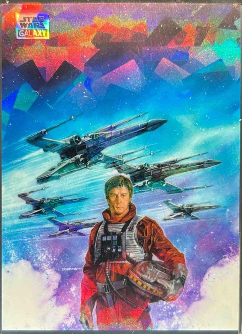 2025 Topps Galaxy Chrome Wedge Antilles [Atomic Refractor] #17 card
