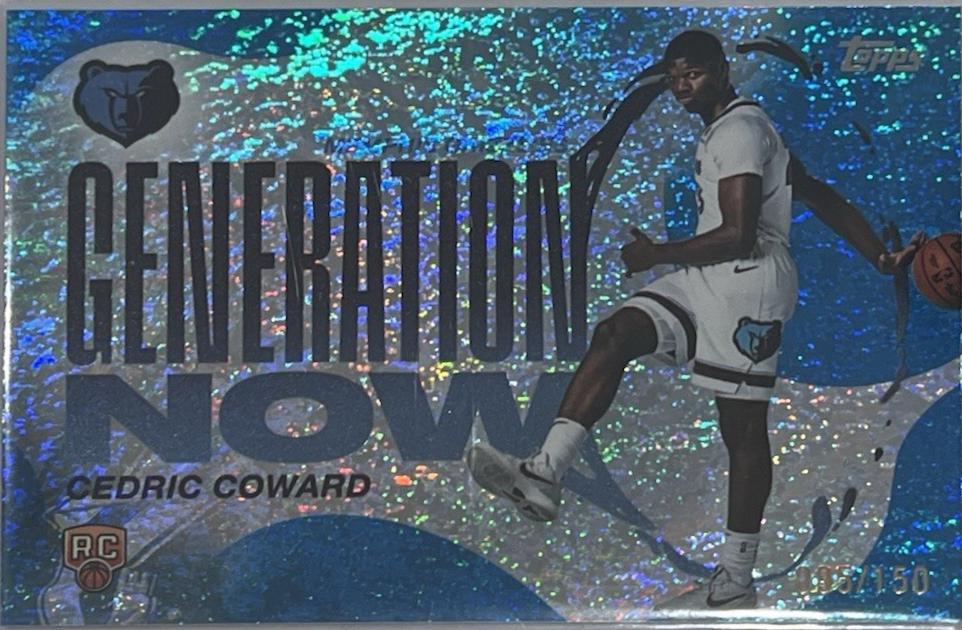 2025 Topps Generation Now Cedric Coward [Holo Blue Foil] #GN-11 card