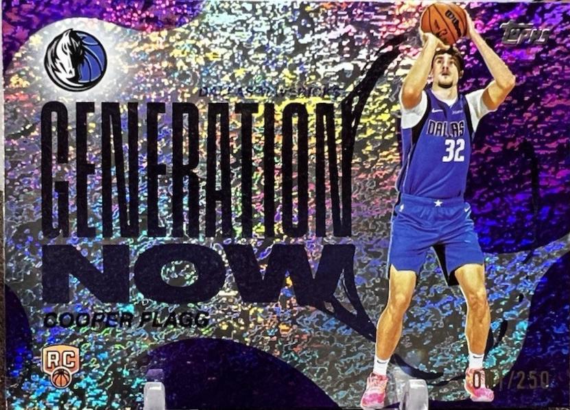 2025 Topps Generation Now Cooper Flagg [Holo Purple Foil] #GN-1 card