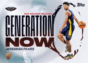 2025 Topps Generation Now Jeremiah Fears #GN-7 card