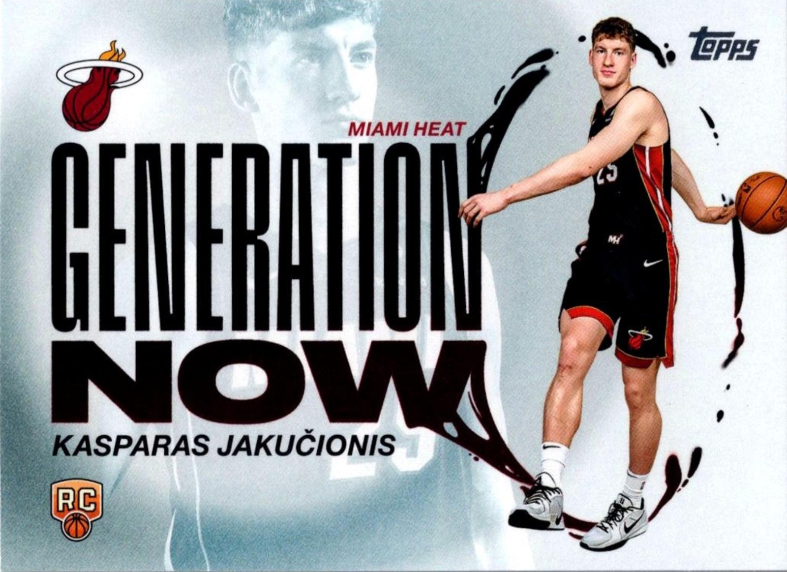 2025 Topps Generation Now Kasparas Jakucionis #GN-20 card