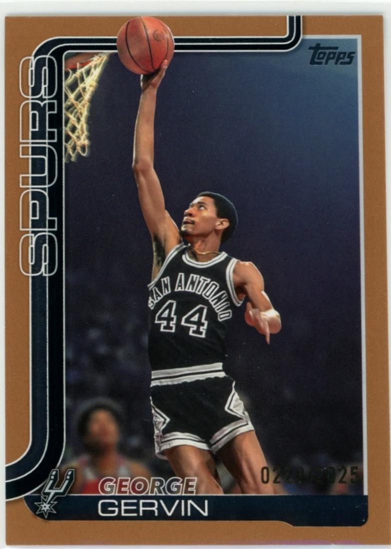 2025 Topps George Gervin [Gold] #265 card