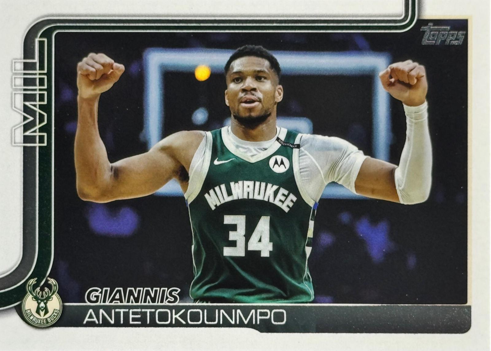 2025 Topps Giannis Antetokounmpo #54 card