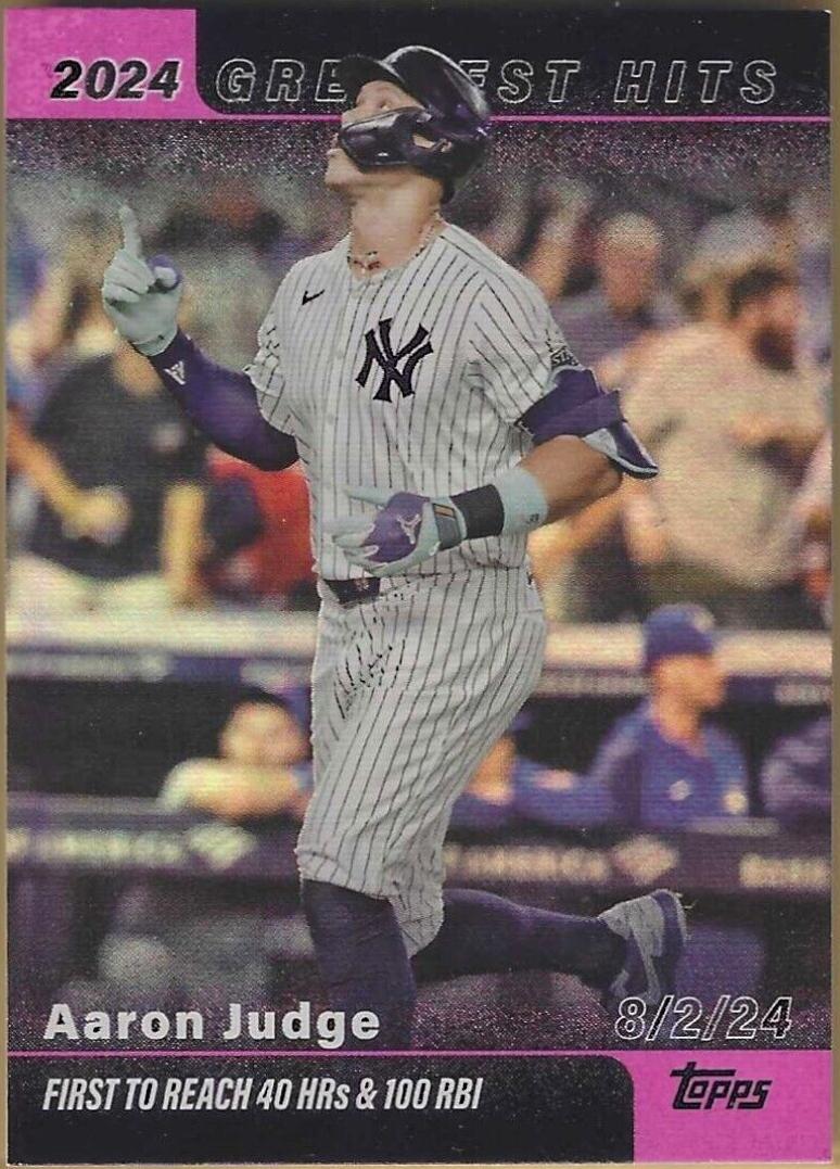 2025 Topps Greatest Hits Aaron Judge [Pink Foil] #GH-1 card