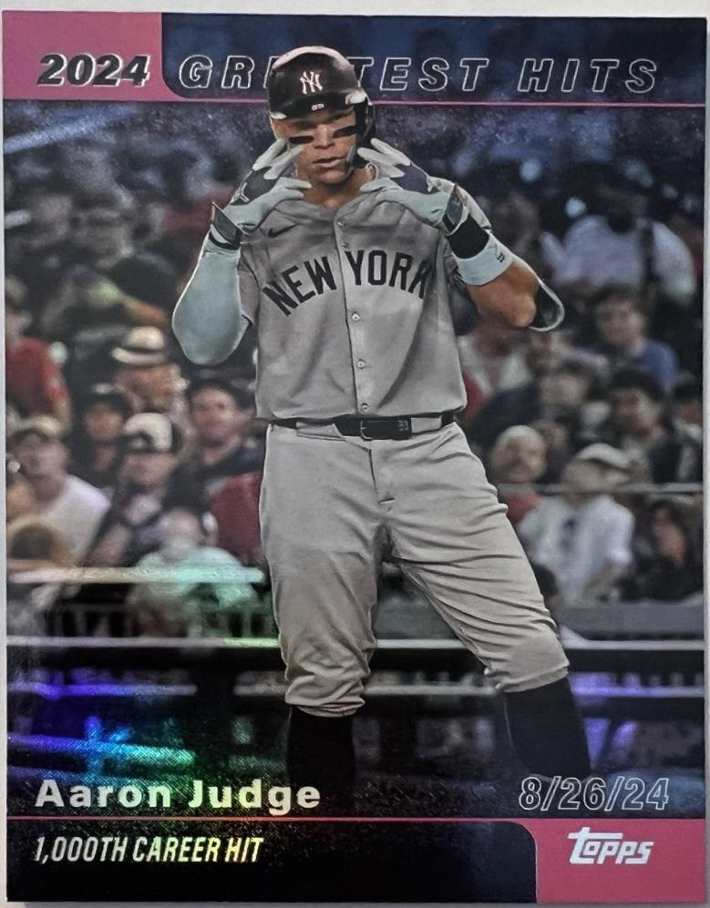 2025 Topps Greatest Hits Aaron Judge [Pink Foil] #GH-16 card
