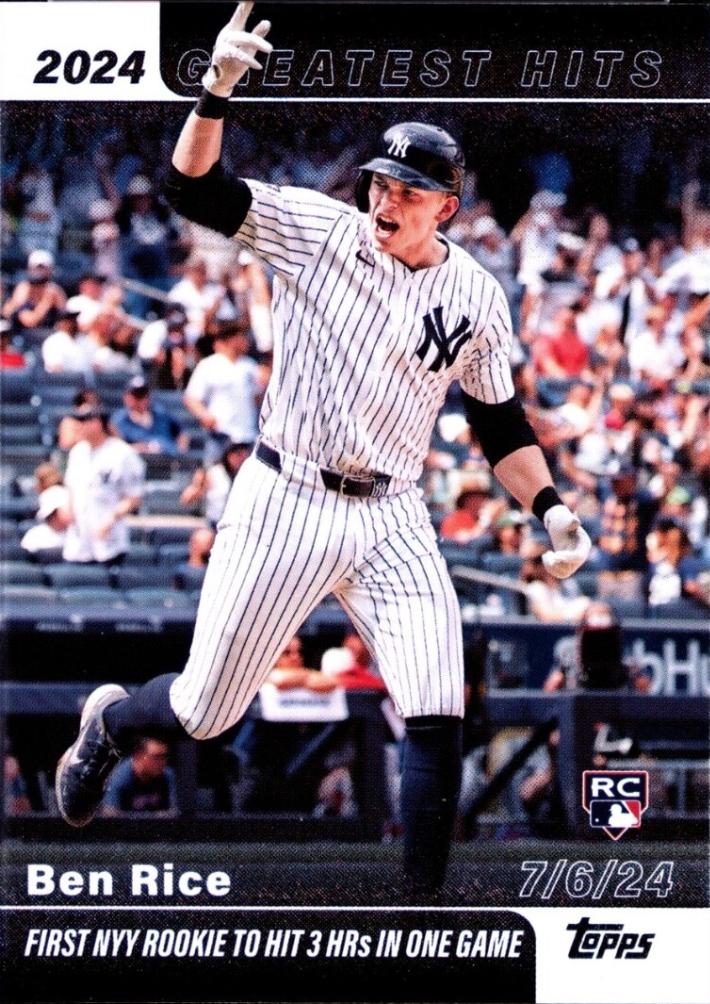2025 Topps Greatest Hits Ben Rice #GH-2 card
