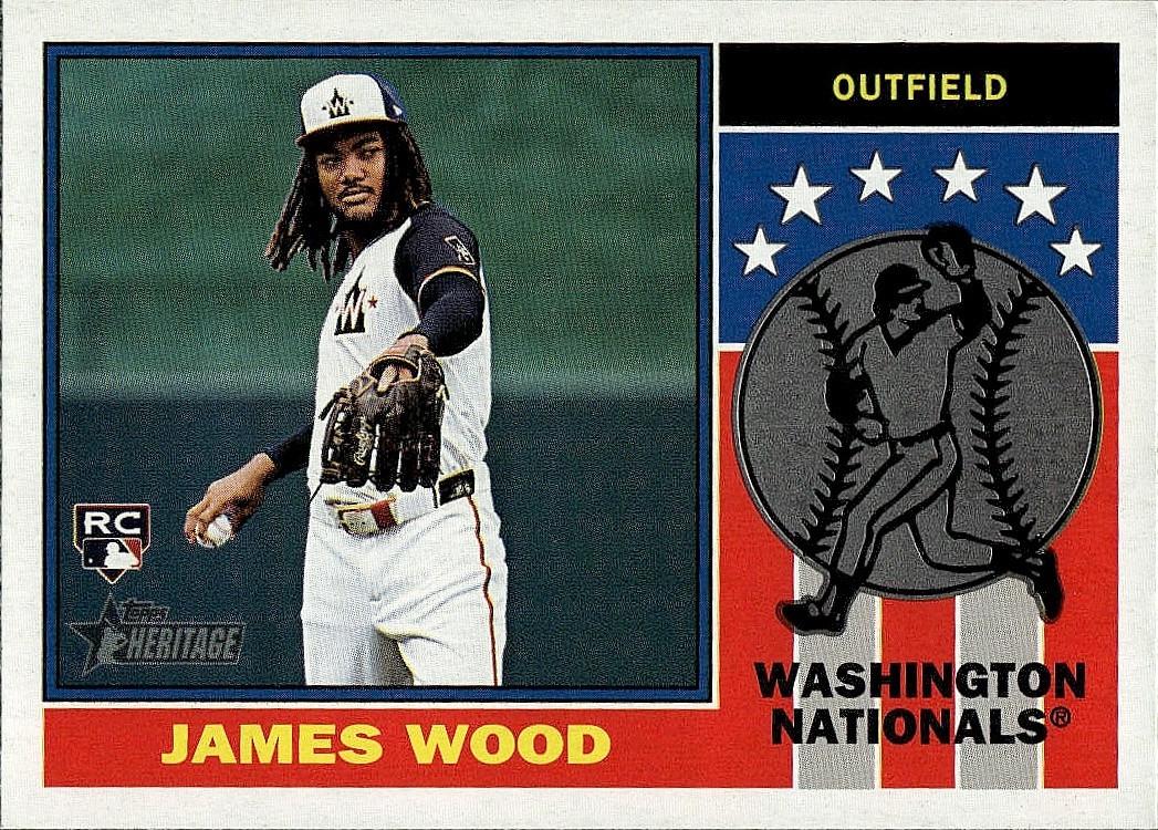 2025 Topps Heritage 1976 Player Icon James Wood #76PI-16 card