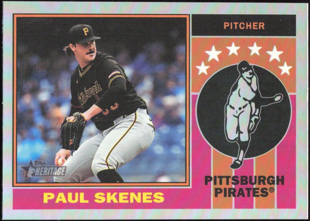 2025 Topps Heritage 1976 Player Icon Paul Skenes [Holographic] #76PI-17 card