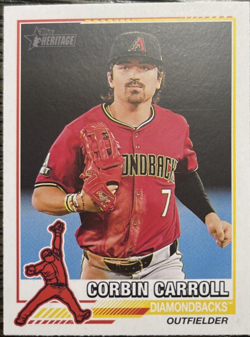 2025 Topps Heritage 1976 Redefined Corbin Carroll #76R-25 card