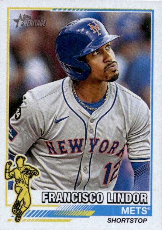 2025 Topps Heritage 1976 Redefined Francisco Lindor #76R-13 card