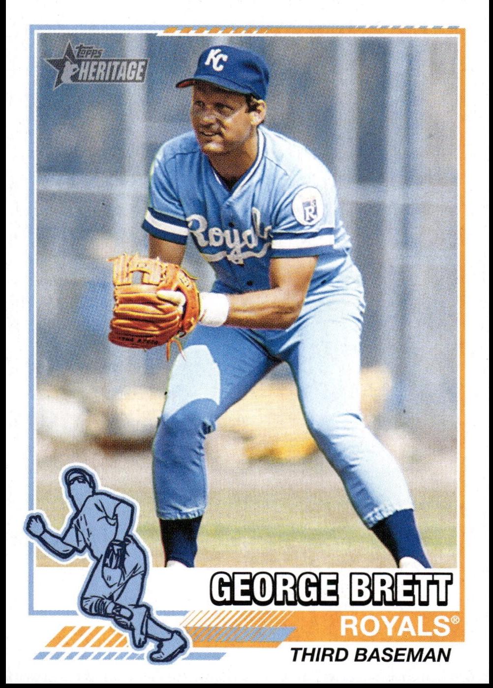 2025 Topps Heritage 1976 Redefined George Brett #76R-1 card