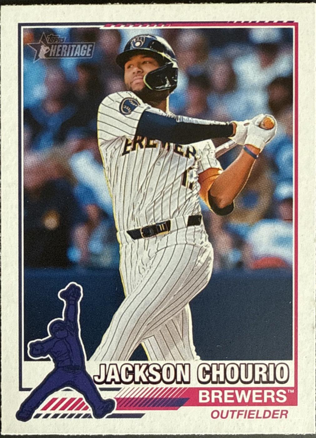 2025 Topps Heritage 1976 Redefined Jackson Chourio #76R-6 card