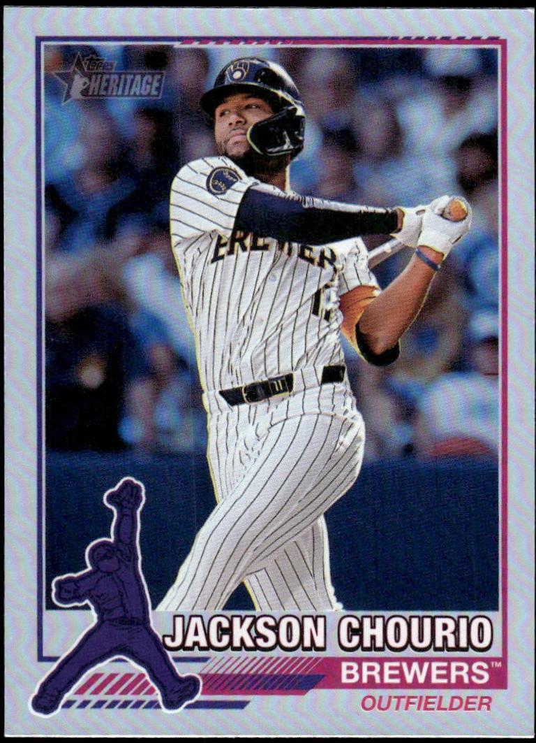 2025 Topps Heritage 1976 Redefined Jackson Chourio [Holographic] #76R-6 card