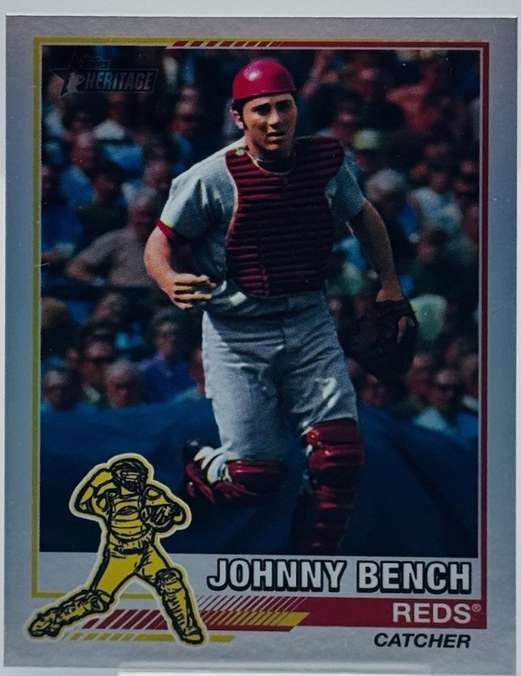 2025 Topps Heritage 1976 Redefined Johnny Bench #76R-3 card
