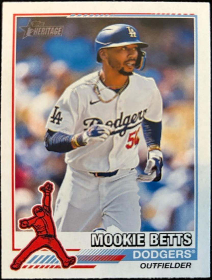 2025 Topps Heritage 1976 Redefined Mookie Betts [Holographic] #76R-24 card