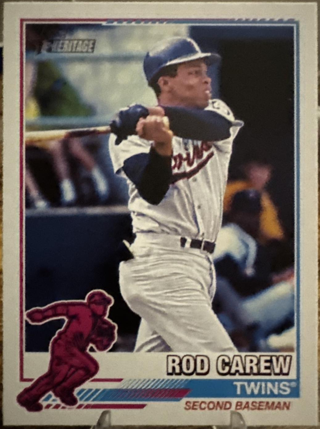 2025 Topps Heritage 1976 Redefined Rod Carew #76R-9 card