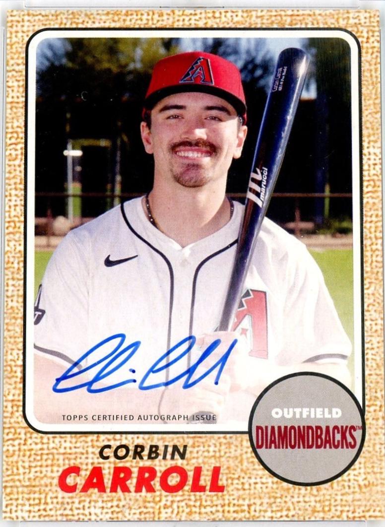 2025 Topps Heritage 25th Anniversary Autograph Corbin Carroll #H25A-CC card