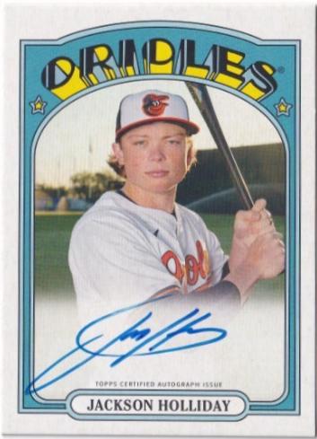 2025 Topps Heritage 25th Anniversary Autograph Jackson Holliday #H25A-JH card