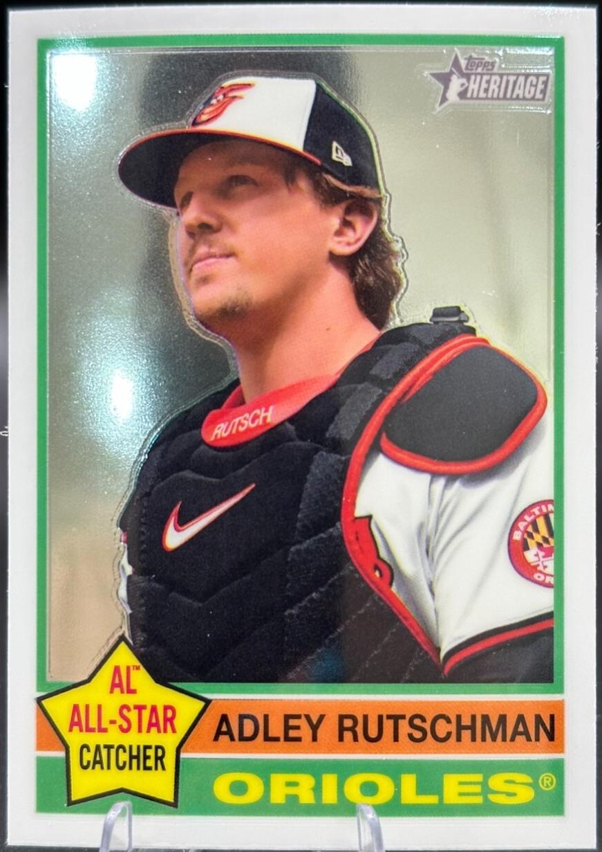 2025 Topps Heritage Adley Rutschman [Chrome Variation] #294 card