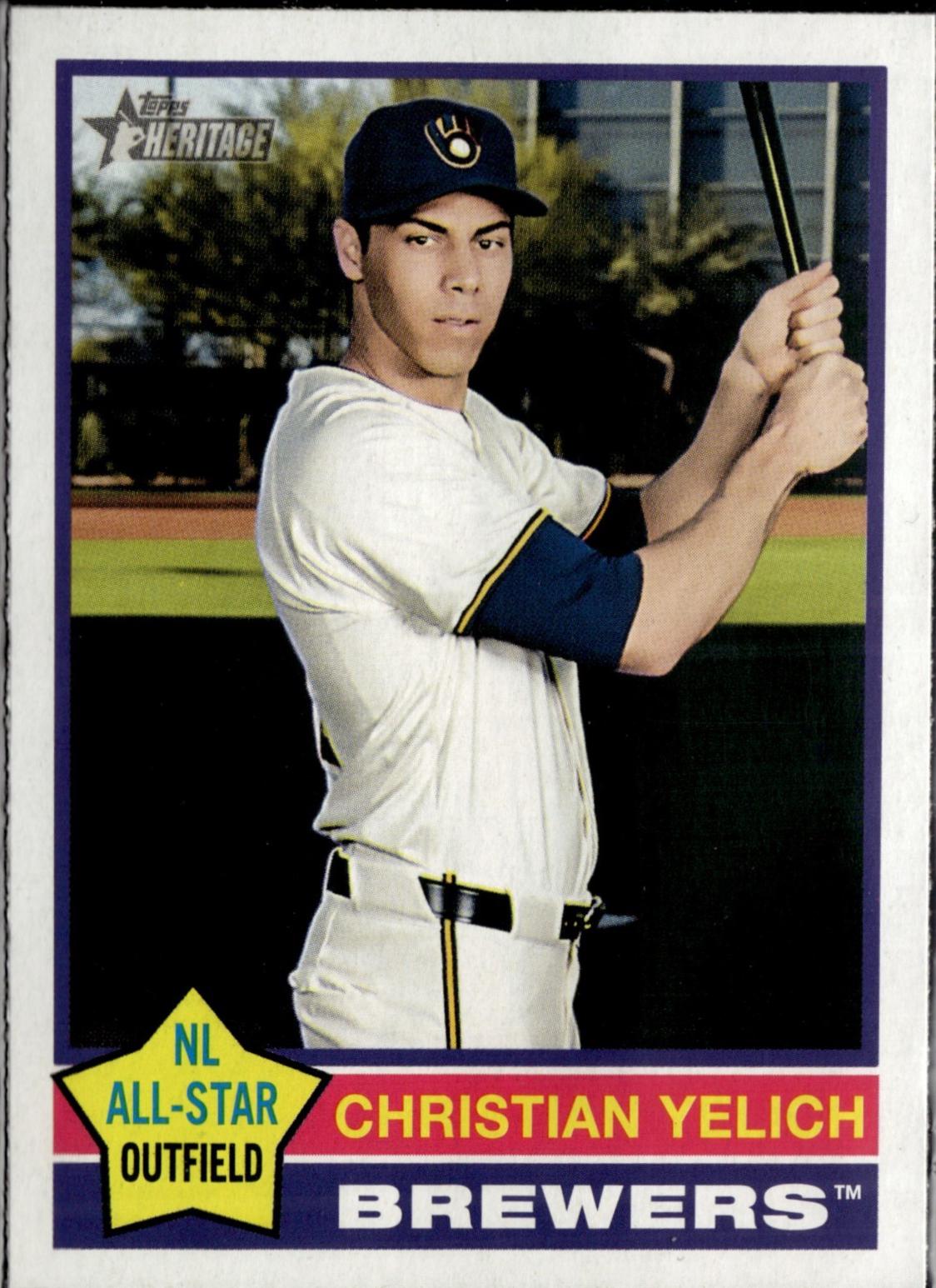 2025 Topps Heritage Christian Yelich #10 card