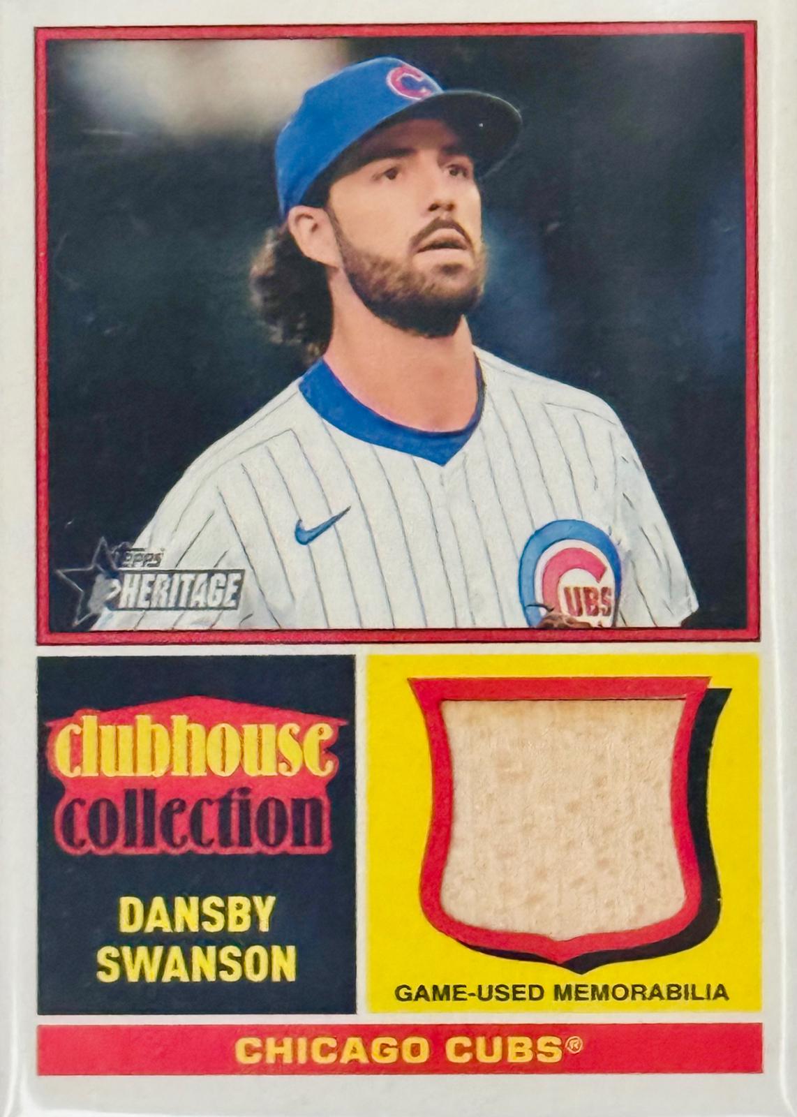 2025 Topps Heritage Clubhouse Collection Relic Dansby Swanson #CCR-DS card