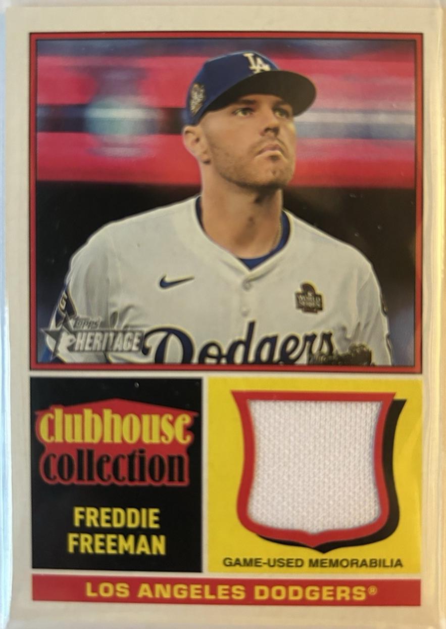 2025 Topps Heritage Clubhouse Collection Relic Freddie Freeman [Patch] #CCR-FF card