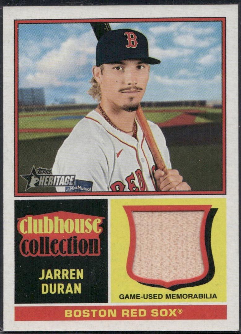 2025 Topps Heritage Clubhouse Collection Relic Jarren Duran #CCR-JD card