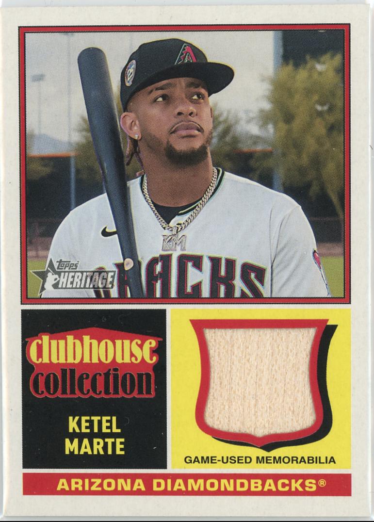 2025 Topps Heritage Clubhouse Collection Relic Ketel Marte #CCR-KM card