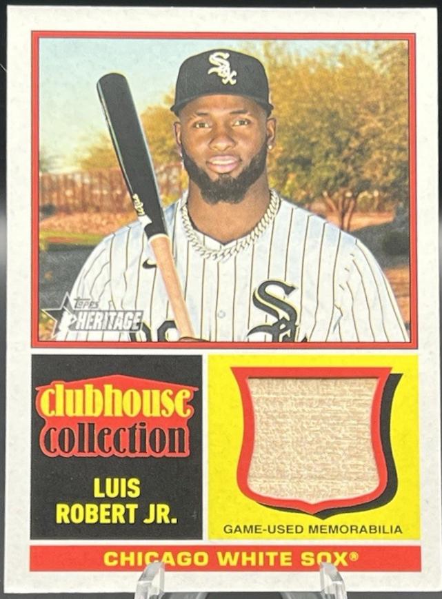 2025 Topps Heritage Clubhouse Collection Relic Luis Robert Jr. #CCR-LR card