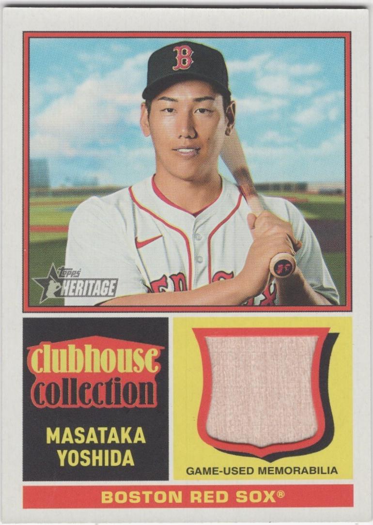 2025 Topps Heritage Clubhouse Collection Relic Masataka Yoshida #CCR-MY card