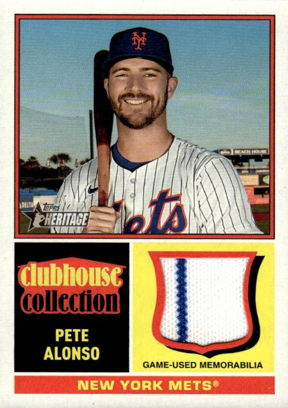 2025 Topps Heritage Clubhouse Collection Relic Pete Alonso #CCR-PA card