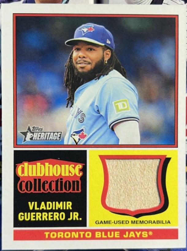 2025 Topps Heritage Clubhouse Collection Relic Vladimir Guerrero Jr. #CCR-VG card
