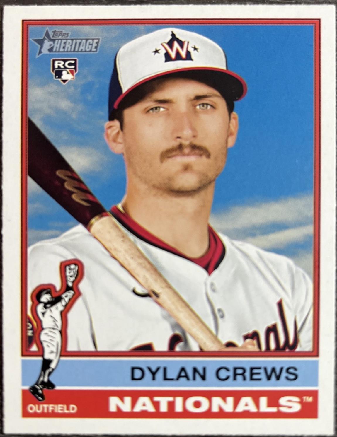 2025 Topps Heritage Dylan Crews [Alternate Cartoon Variation] #247 card