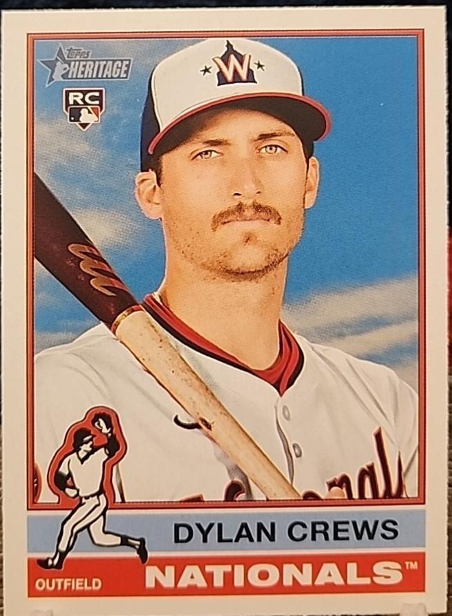2025 Topps Heritage Dylan Crews [Flipped Bat Variation] #247 card