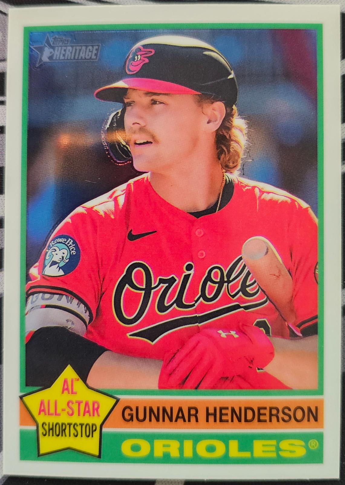 2025 Topps Heritage Gunnar Henderson [Chrome Variation] #174 card