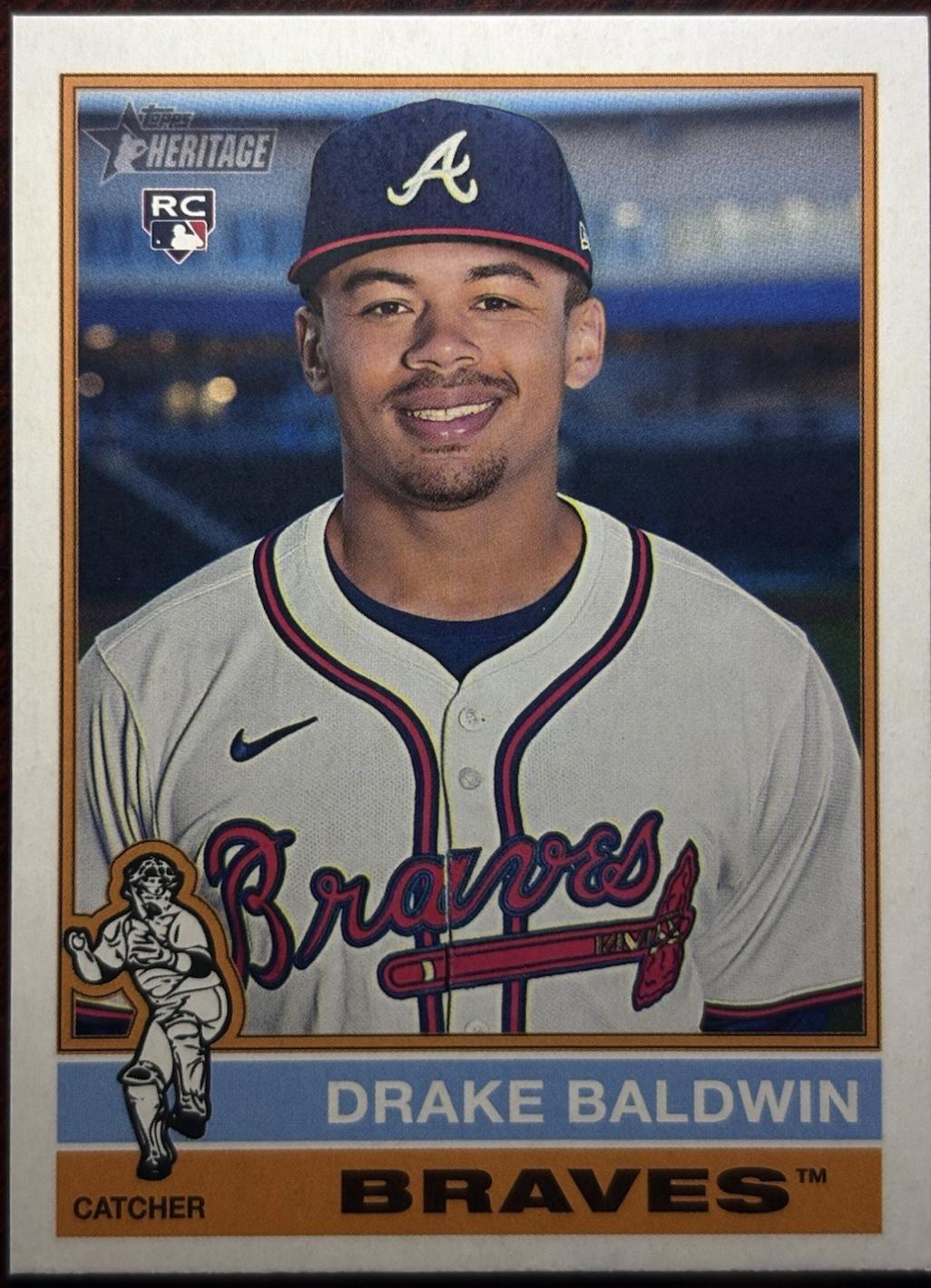 2025 Topps Heritage High Number Drake Baldwin [Alternate Cartoon Variation] #561 card