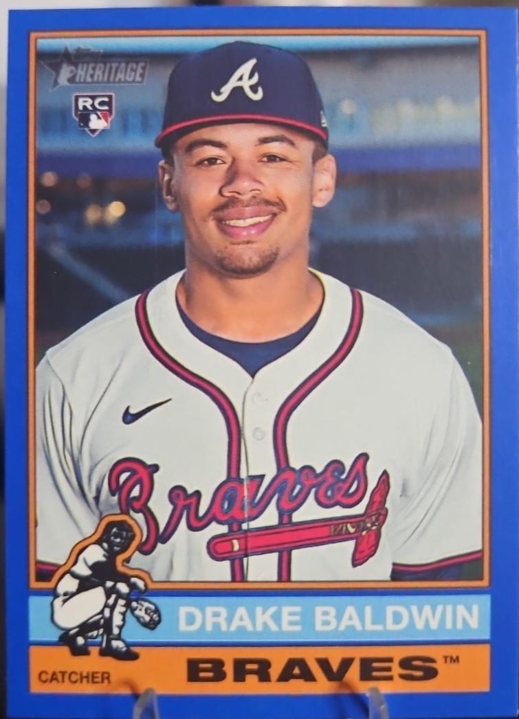 2025 Topps Heritage High Number Drake Baldwin [Blue] #561 card