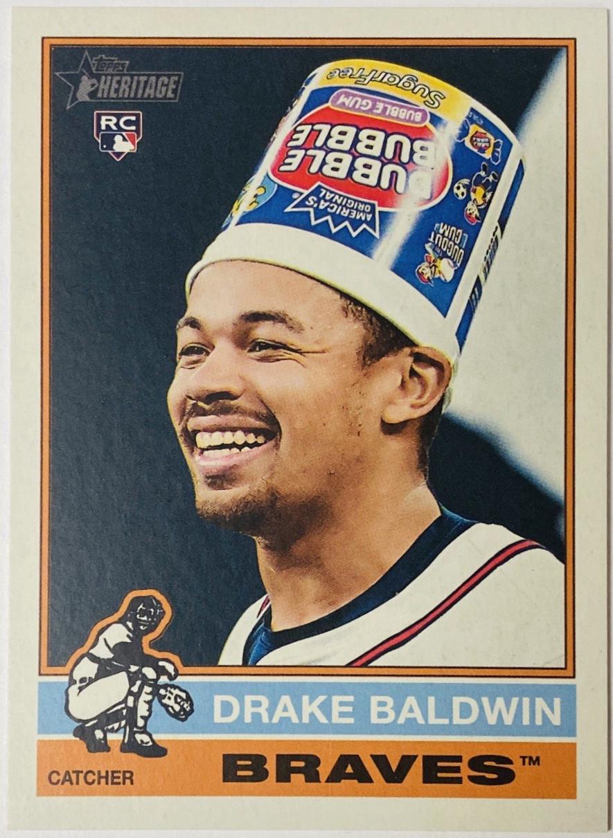 2025 Topps Heritage High Number Drake Baldwin [Image Variation] #561 card